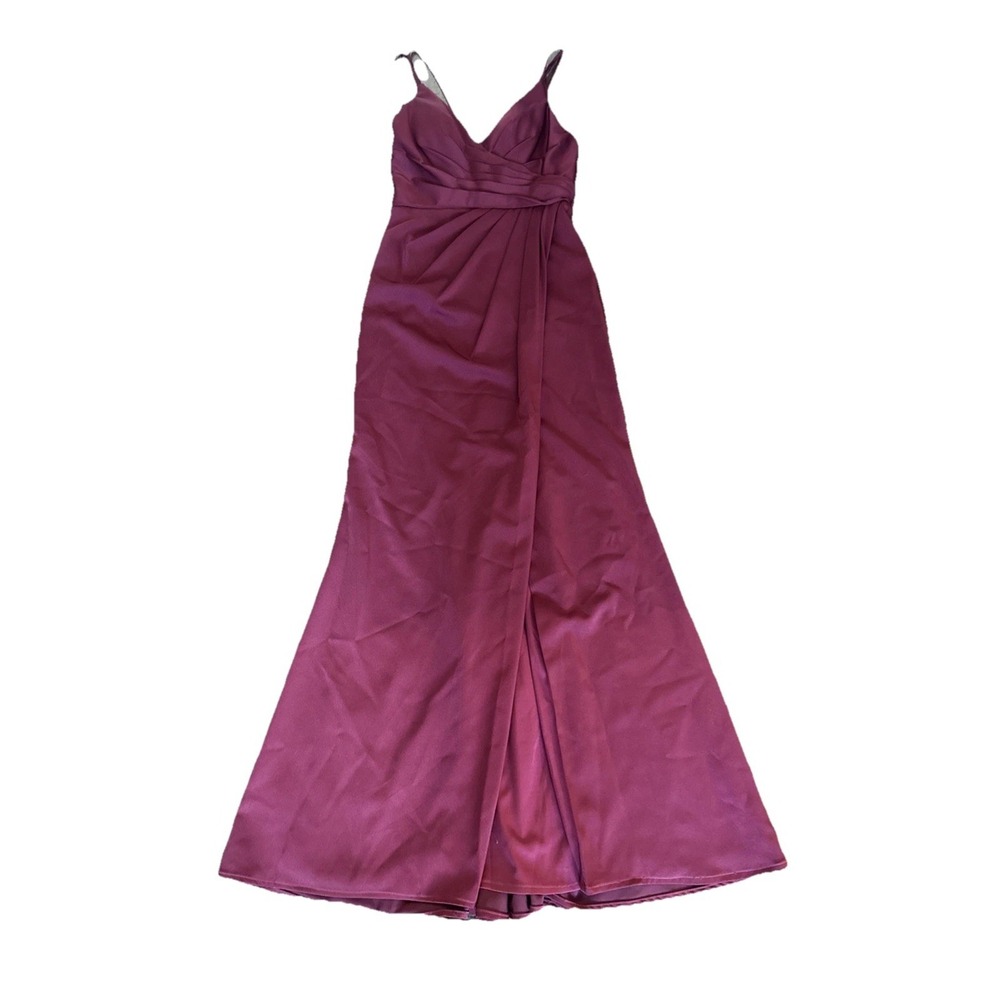 Cinderella‎ Divine V-Neck Ruched Mermaid Evening HOCO Gown Red Apple size 6 - Picture 2 of 16